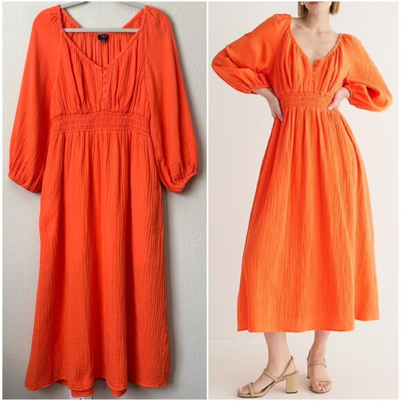 J. Crew Dresses & Skirts - J. Crew V-Neck Midi Dress in Soft Gauze